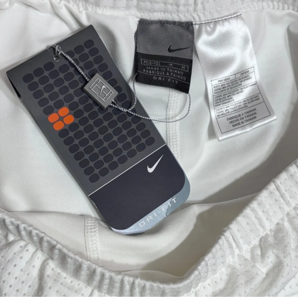 NIKE DRI FIT White Jersey Tennis Skort NWT!